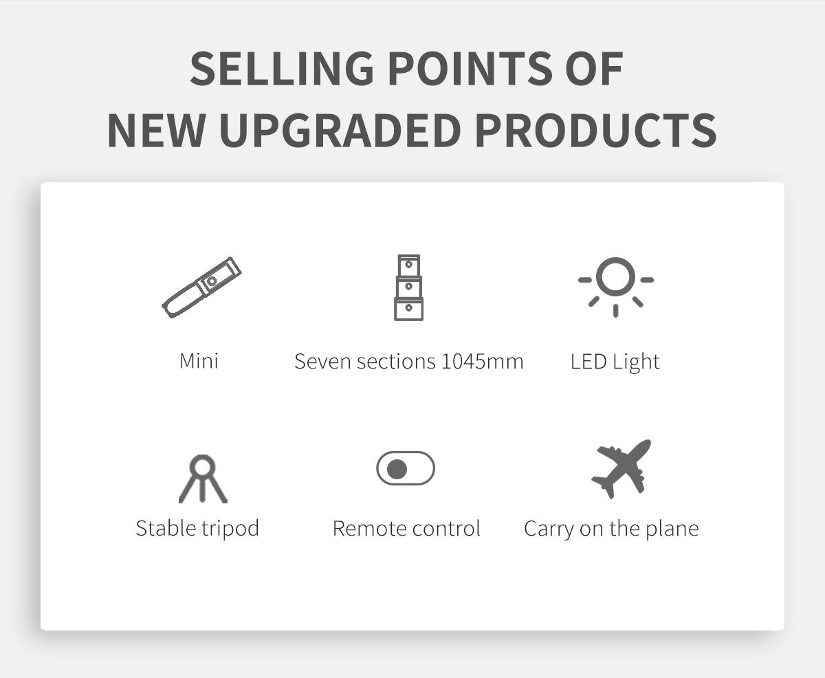 Creator Tripod - Bluetooth Selfie Stick With Remote